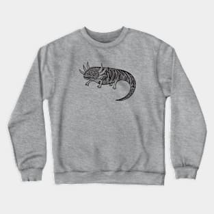 Axolotl - hand drawn detailed animal design Crewneck Sweatshirt